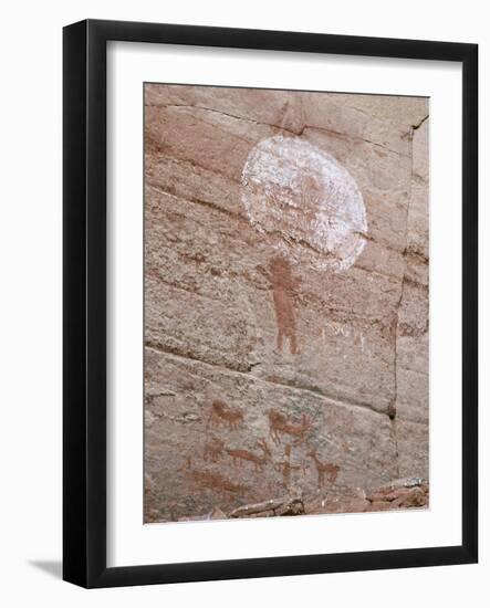 Petroglyph Rock Art, Palatki Ruins, Sedona, Arizona, Usa-Savanah Stewart-Framed Photographic Print