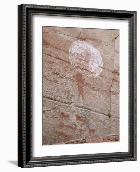 Petroglyph Rock Art, Palatki Ruins, Sedona, Arizona, Usa-Savanah Stewart-Framed Photographic Print