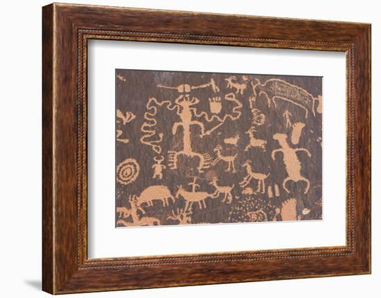 Petroglyphs at Newspaper Rock-DLILLC-Framed Photographic Print