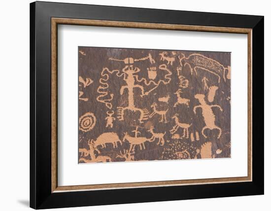 Petroglyphs at Newspaper Rock-DLILLC-Framed Photographic Print