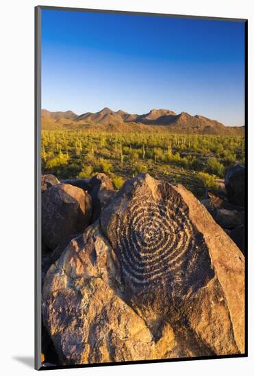 Petroglyphs on Signal Hill, Saguaro National Park, Tucson, Arizona, Usa-Russ Bishop-Mounted Photographic Print