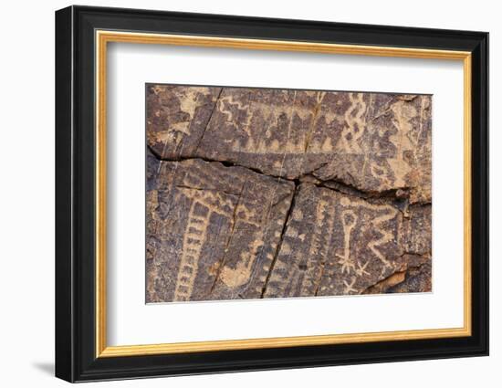 Petroglyphs, Parowan Gap, Iron County, Utah, United States of America, North America-Richard Cummins-Framed Photographic Print