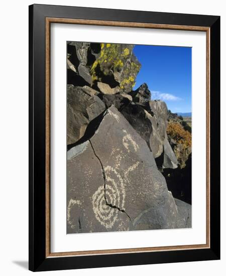 Petroglyphs, Santa Fe County, New Mexico, USA-Michael Snell-Framed Photographic Print