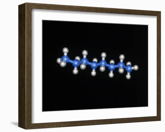 Petrol Constituent N-octane Molecule-Laguna Design-Framed Photographic Print