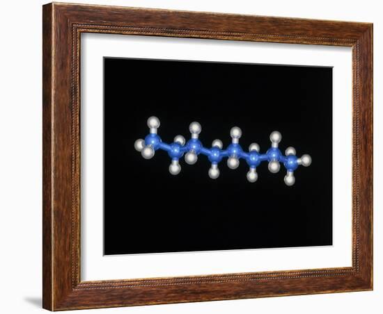 Petrol Constituent N-octane Molecule-Laguna Design-Framed Photographic Print