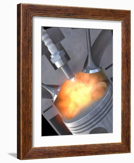 Petrol Engine Combustion-Roger Harris-Framed Photographic Print