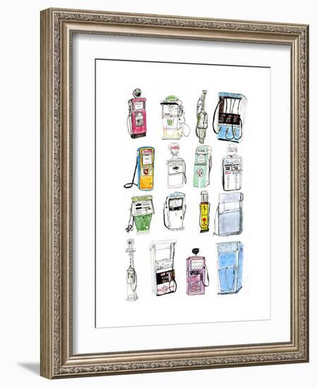 Petrol Pumps-Pat Macdonald-Framed Giclee Print