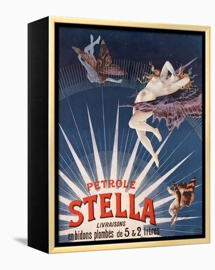 Pétrole Stella-Henri Gray-Framed Stretched Canvas