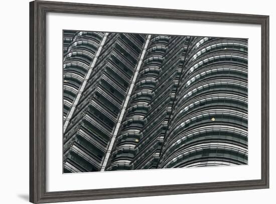 Petronas Twin Towers, Close-Up, Kuala Lumpur, Malaysia, Southeast Asia-Nick Servian-Framed Photographic Print