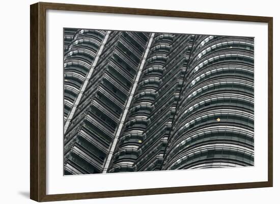 Petronas Twin Towers, Close-Up, Kuala Lumpur, Malaysia, Southeast Asia-Nick Servian-Framed Photographic Print