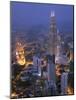 Petronas Twin Towers from Kl Tower, Kuala Lumpur, Malaysia-Demetrio Carrasco-Mounted Photographic Print