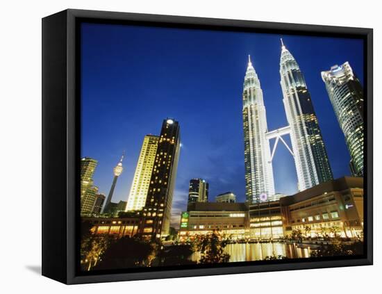 Petronas Twin Towers, Kuala Lumpur, Malaysia, Southeast Asia-Alain Evrard-Framed Premier Image Canvas
