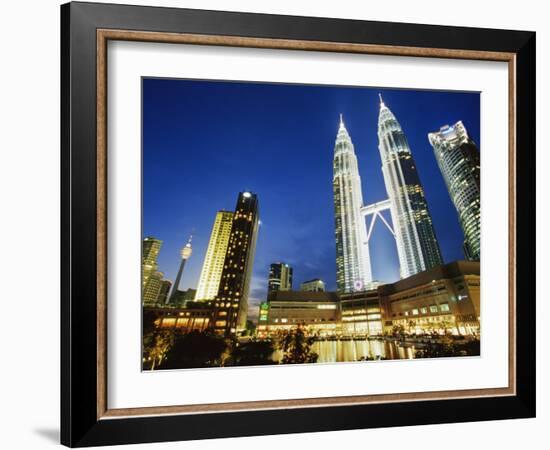 Petronas Twin Towers, Kuala Lumpur, Malaysia, Southeast Asia-Alain Evrard-Framed Photographic Print