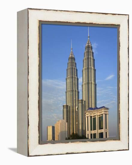 Petronas Twin Towers, Kuala Lumpur, Malaysia-Demetrio Carrasco-Framed Premier Image Canvas