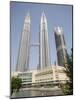 Petronas Twin Towers, One of the Tallest Buildings in the World, Kuala Lumpur, Malaysia-Richard Nebesky-Mounted Photographic Print