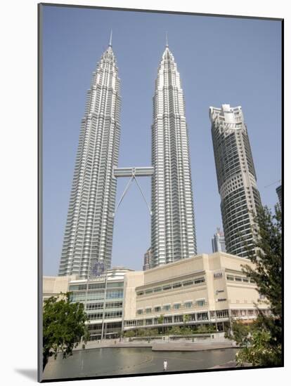 Petronas Twin Towers, One of the Tallest Buildings in the World, Kuala Lumpur, Malaysia-Richard Nebesky-Mounted Photographic Print