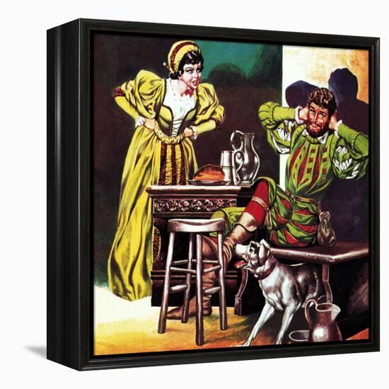 Petruchio and Katherine, from Shakespeare's Comedy, the Taming of the Shrew-Ron Embleton-Framed Premier Image Canvas