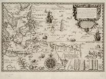 Map of Africa and Brazil, Amsterdam, ca. 1595-Petrus Plancius-Framed Giclee Print