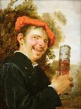 A Man in a Landscape, Raising a Beer Glass-Petrus Staverenus-Framed Giclee Print