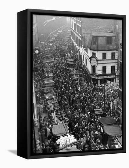 Petticoat Lane 1948-George Greenwell-Framed Premier Image Canvas