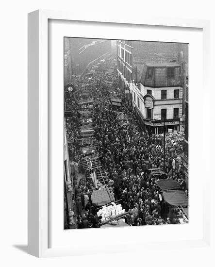 Petticoat Lane 1948-George Greenwell-Framed Photographic Print