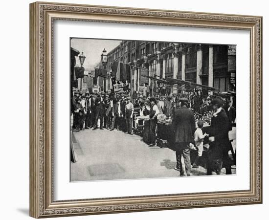 Petticoat Lane Market, East End of London-Peter Higginbotham-Framed Photographic Print