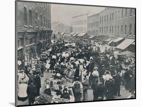 'Petticoat Lane - The Sunday Morning Market in Full Swing', 1901-Unknown-Mounted Photographic Print