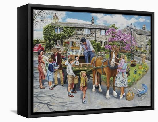 Petting the Horse-Trevor Mitchell-Framed Premier Image Canvas