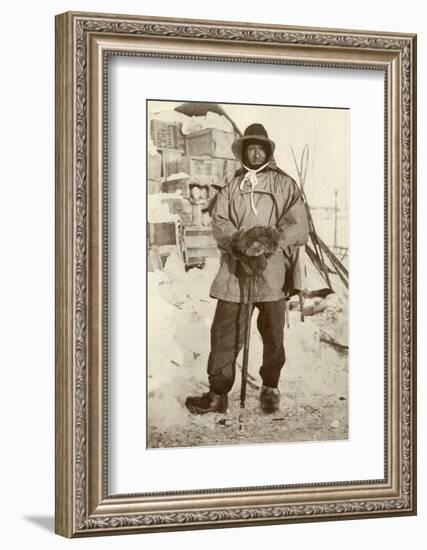 'Petty Officer Edgar Evans, R.N.', 1911, (1913)-Herbert Ponting-Framed Photographic Print