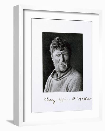 Petty Officer Patrick Keohane, a member of Captain Scott's Antarctic expedition, 1910-1913-Herbert Ponting-Framed Photographic Print