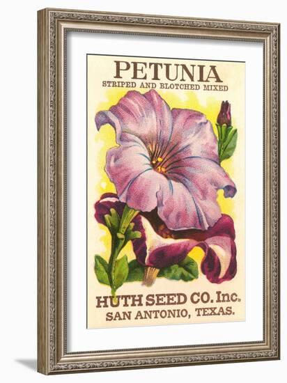 Petunia Seed Packet-null-Framed Art Print