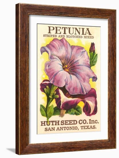 Petunia Seed Packet-null-Framed Art Print