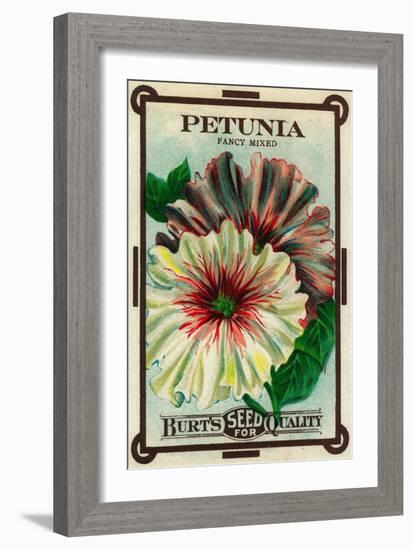 Petunia Seed Packet-Lantern Press-Framed Art Print