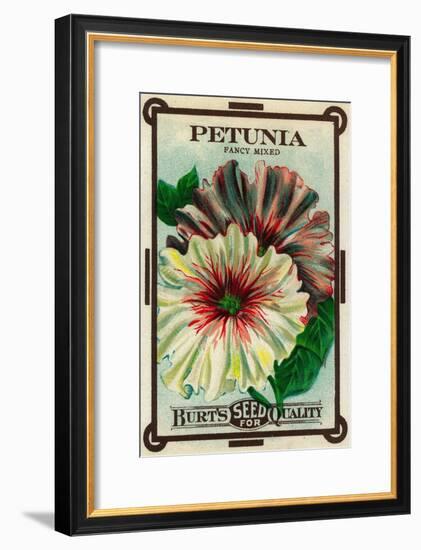 Petunia Seed Packet-Lantern Press-Framed Art Print