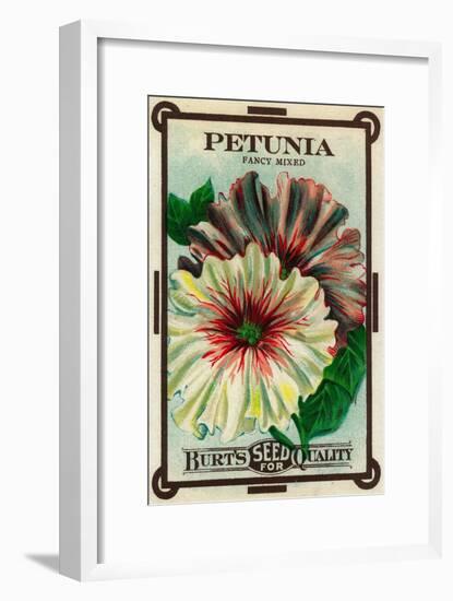 Petunia Seed Packet-Lantern Press-Framed Art Print