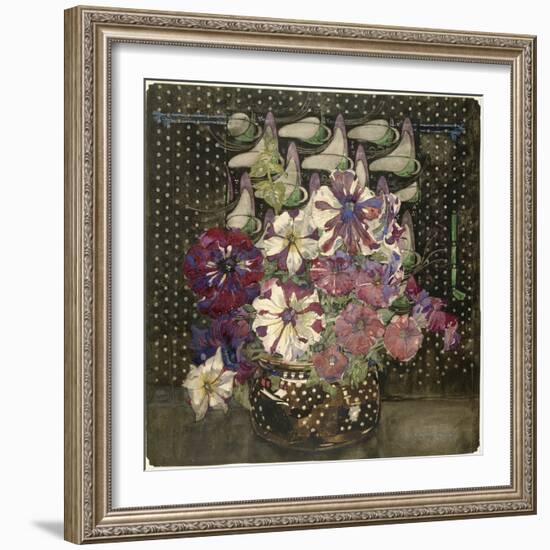 Petunias, 1916 (W/C & Gouache on Paper)-Charles Rennie Mackintosh-Framed Giclee Print