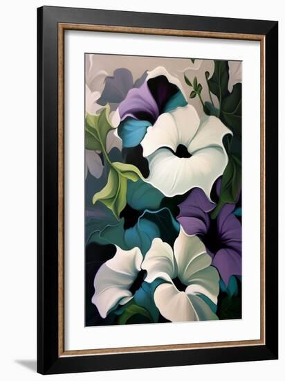 Petunias Flowers Blossom-Lea Faucher-Framed Art Print