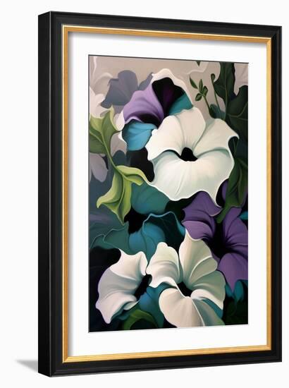 Petunias Flowers Blossom-Lea Faucher-Framed Art Print