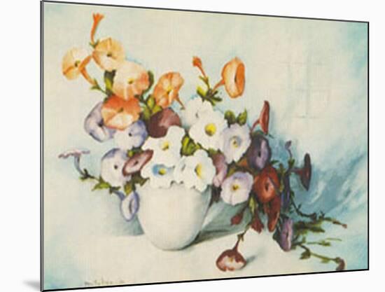 Petunias-Mabel Julian-Mounted Art Print