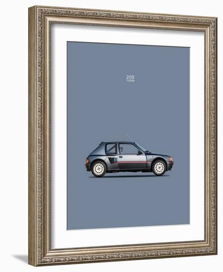 Peugeot 205 Turbo 1984-Mark Rogan-Framed Art Print