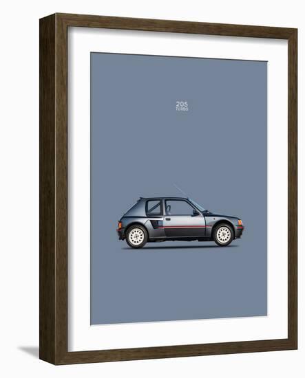 Peugeot 205 Turbo 1984-Mark Rogan-Framed Art Print