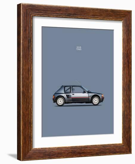 Peugeot 205 Turbo 1984-Mark Rogan-Framed Art Print