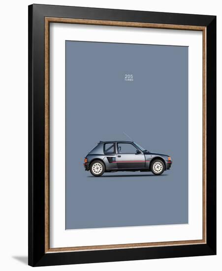 Peugeot 205 Turbo 1984-Mark Rogan-Framed Art Print