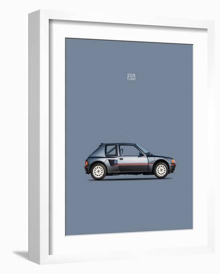 Peugeot 205 Turbo 1984-Mark Rogan-Framed Art Print