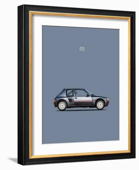 Peugeot 205 Turbo 1984-Mark Rogan-Framed Art Print