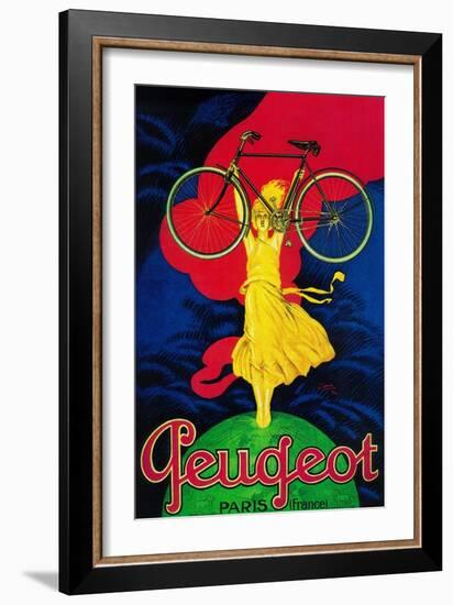 Peugeot Bicycle Vintage Poster - Europe-Lantern Press-Framed Art Print