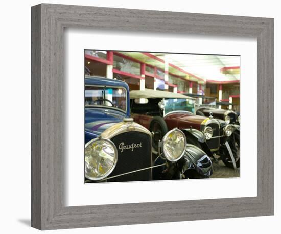 Peugeot Car Museum, Montbeliard, Sochaux, Jura, Doubs, France-Walter Bibikow-Framed Photographic Print