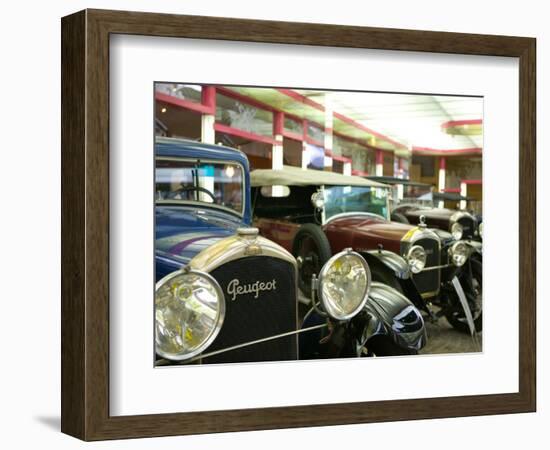 Peugeot Car Museum, Montbeliard, Sochaux, Jura, Doubs, France-Walter Bibikow-Framed Photographic Print