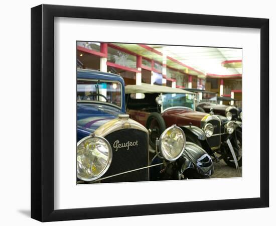 Peugeot Car Museum, Montbeliard, Sochaux, Jura, Doubs, France-Walter Bibikow-Framed Photographic Print