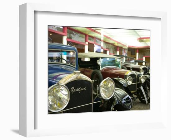 Peugeot Car Museum, Montbeliard, Sochaux, Jura, Doubs, France-Walter Bibikow-Framed Photographic Print